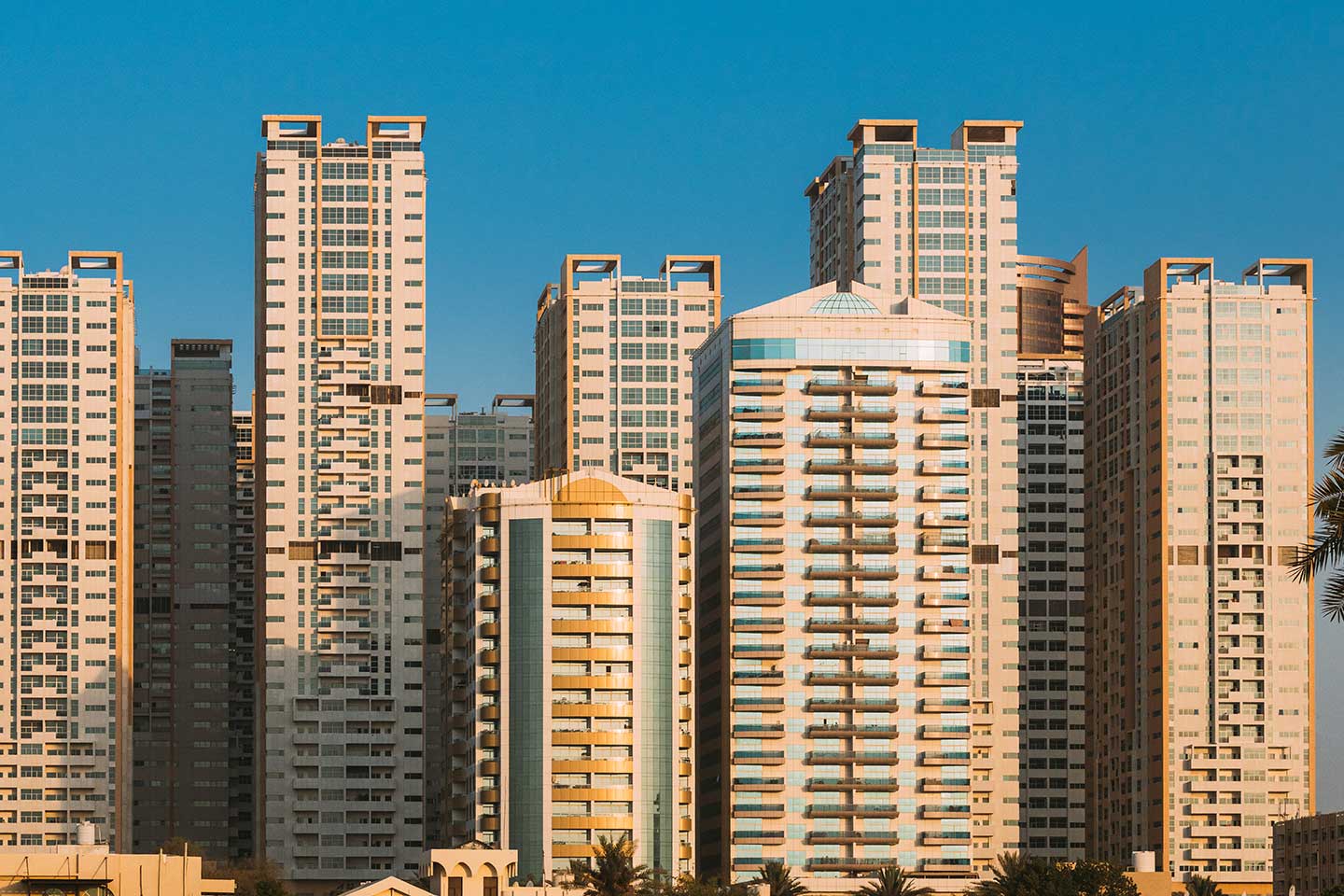 Contemporary apartment complex