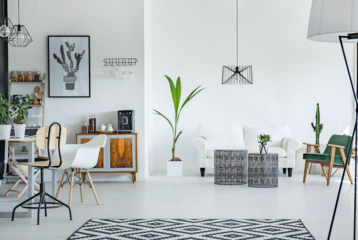 Studio with courtyard